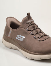 ZAPATILLAS SKECHERS SUMMITS en color Cuero