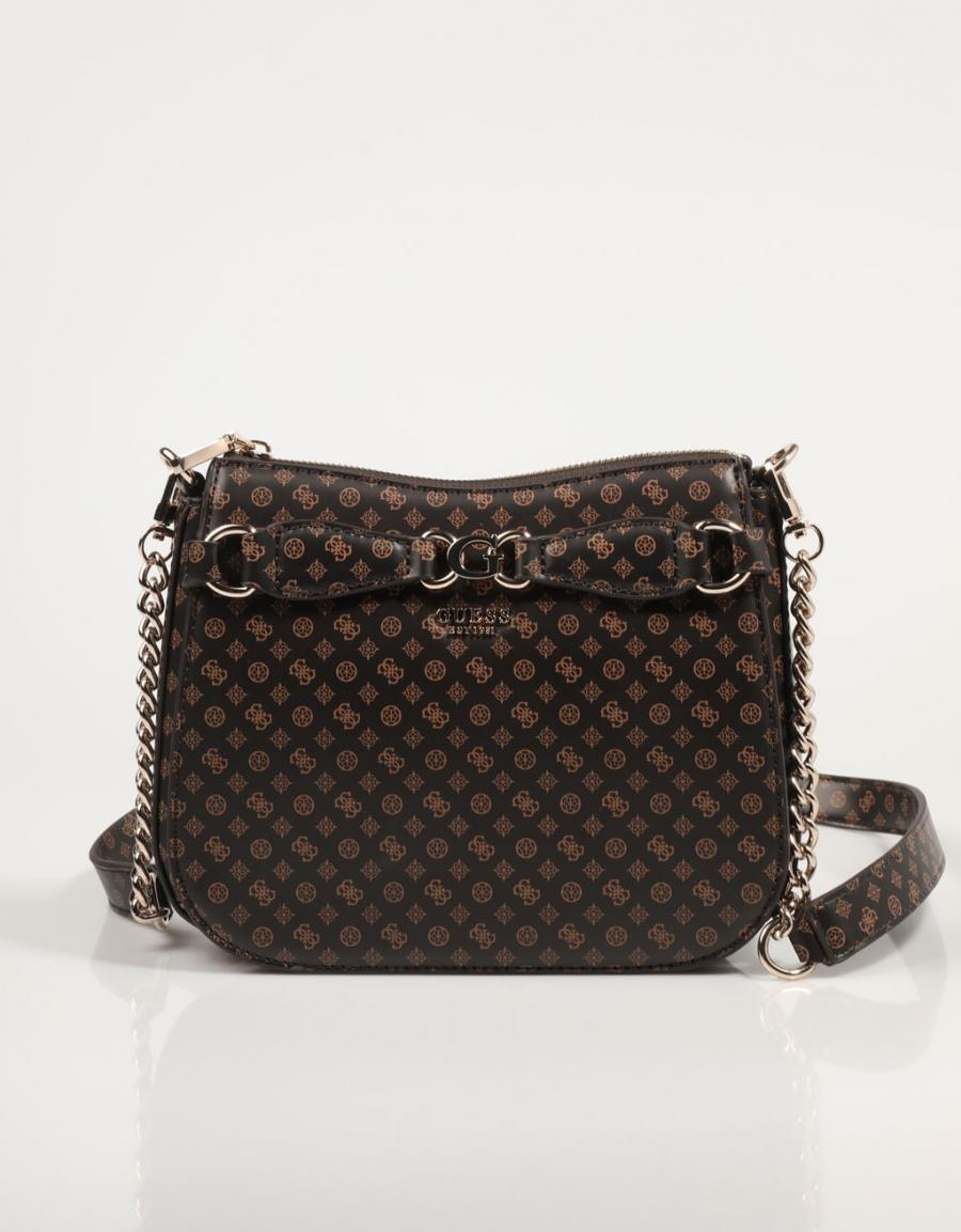 Bag GUESS Borse Arlena Logo Crossbody Hobo in colore marrone