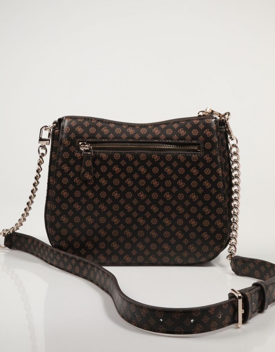 Bag GUESS Borse Arlena Logo Crossbody Hobo in colore marrone