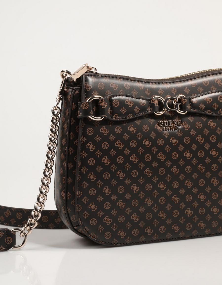Bag GUESS Borse Arlena Logo Crossbody Hobo in colore marrone
