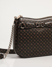 Bag GUESS Borse Arlena Logo Crossbody Hobo in colore marrone
