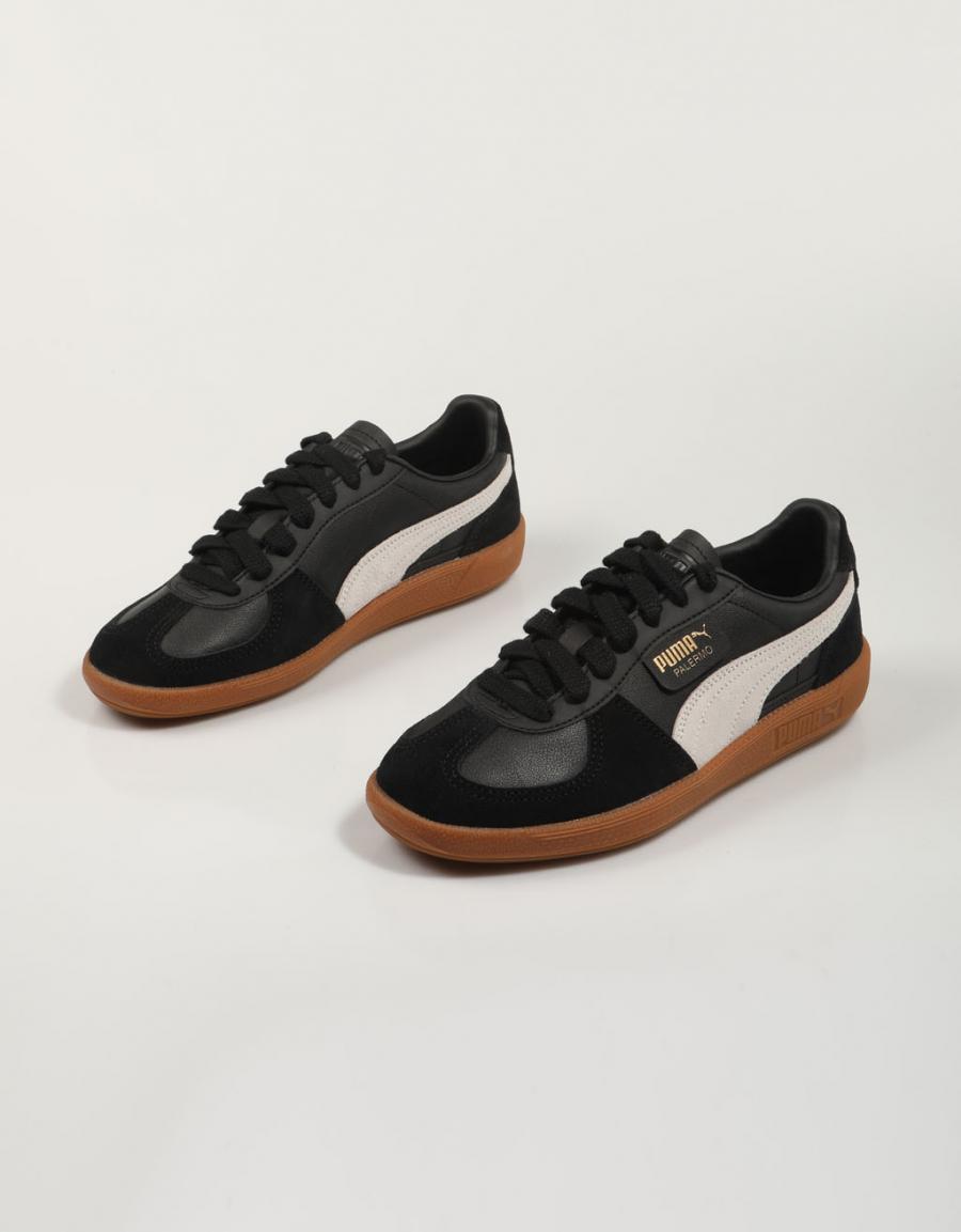 Turnschuhe PUMA Palermo Lth in Schwarz