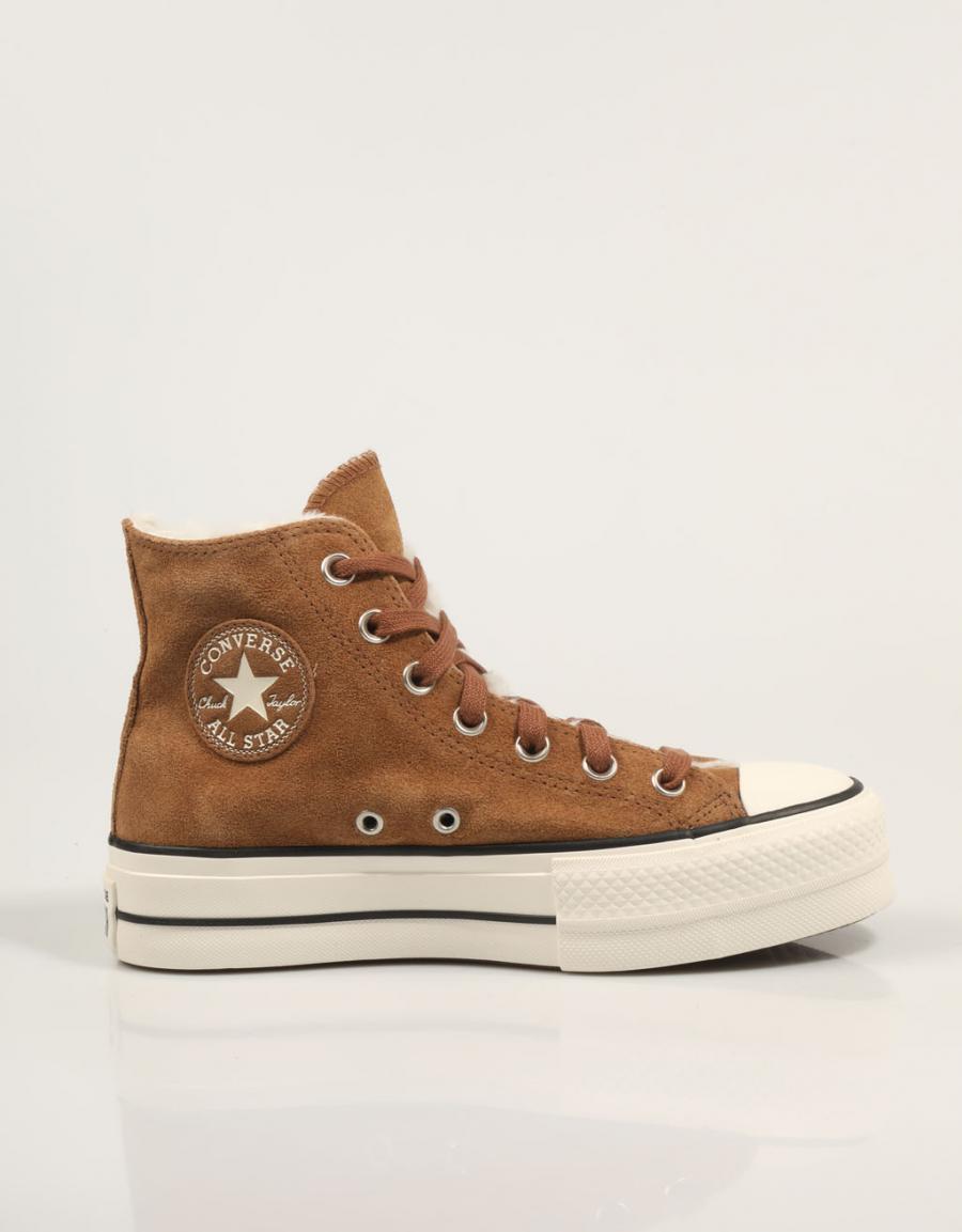 ZAPATILLAS CONVERSE COZY CLUB PLATFORM CHUCK TAYLOR en color Cuero