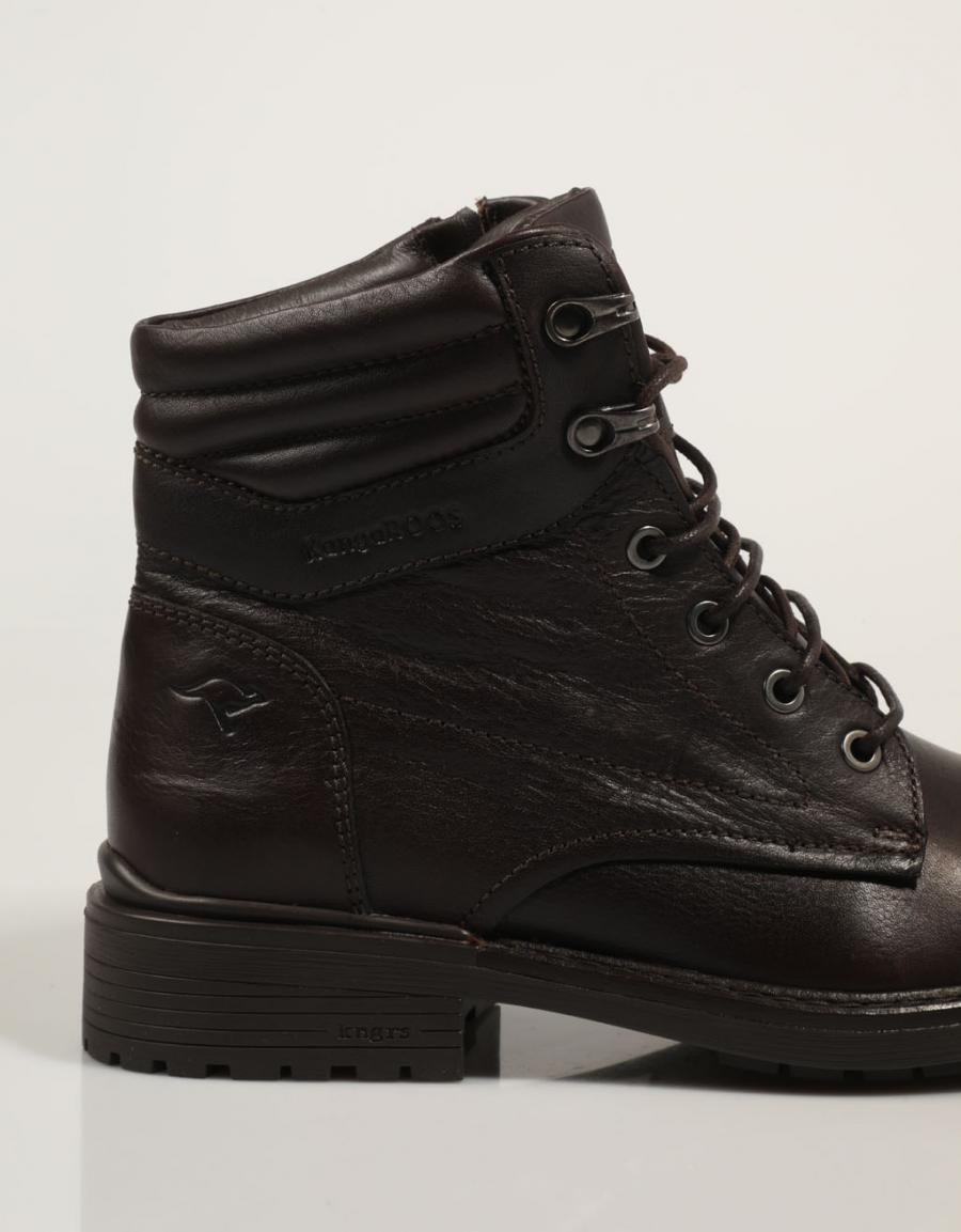 Kangaroos 677 booties in brown