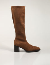 Miss Elastic 76202 boots in leather color