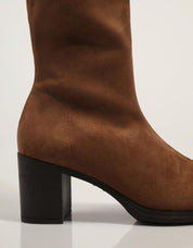 Miss Elastic 76202 boots in leather color