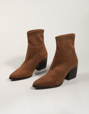 BOTINES MISS ELASTIC 77698 en color Cuero