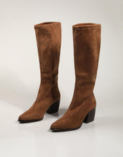 Miss Elastic 77697 boots in leather color