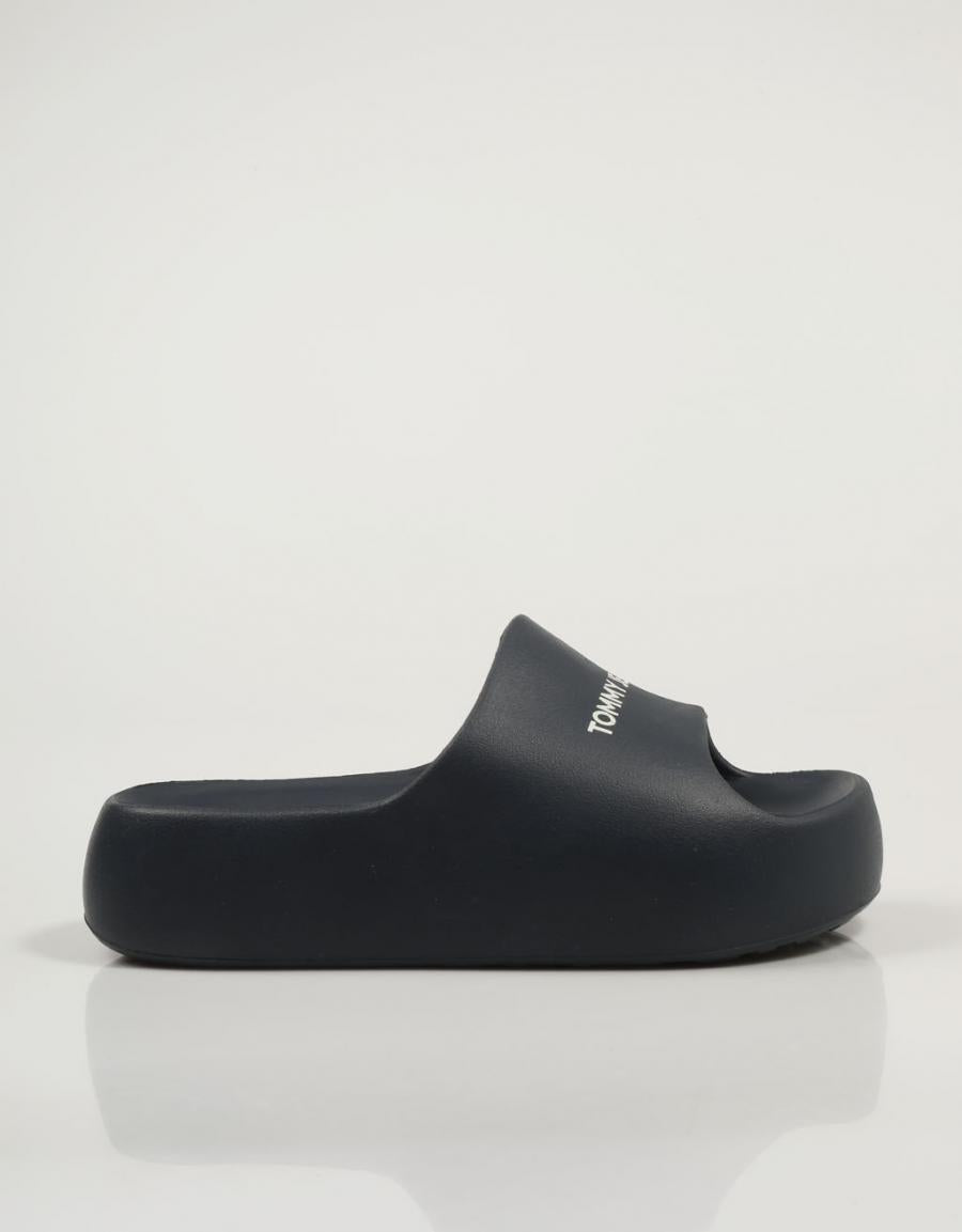 CHANCLAS TOMMY HILFIGER CHUNKY FLAT en color Azul marino