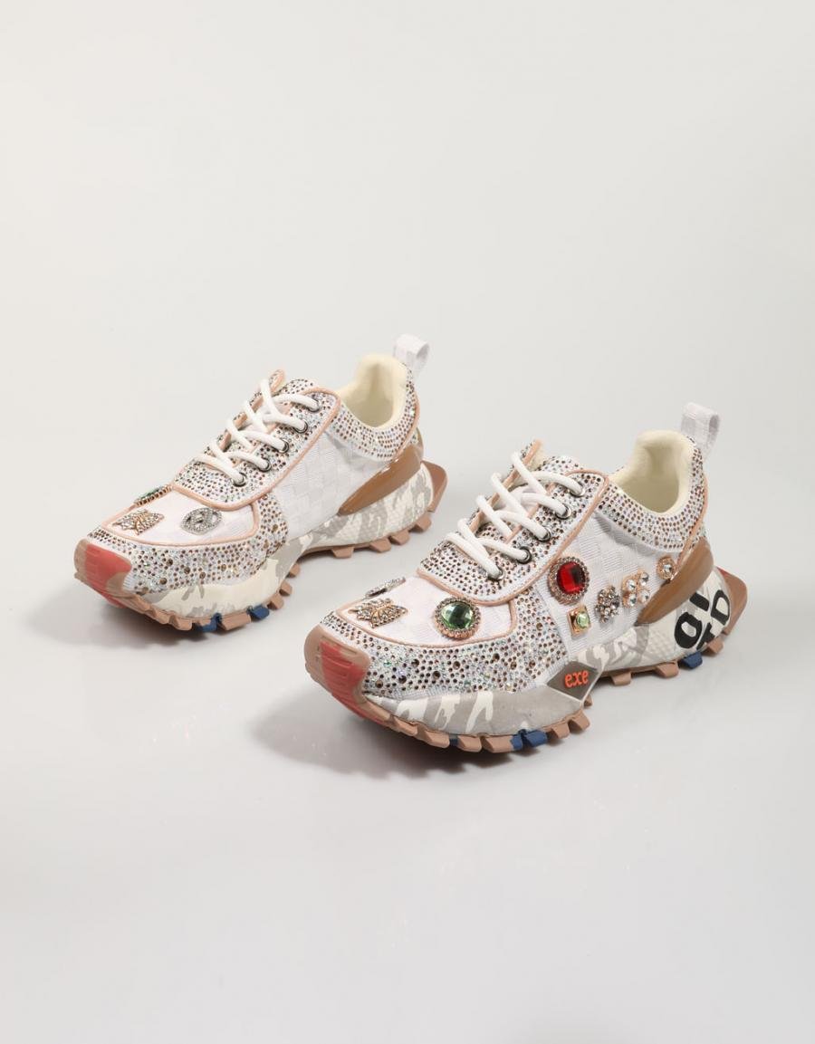 EXE SY24-6 Sneakers en beige