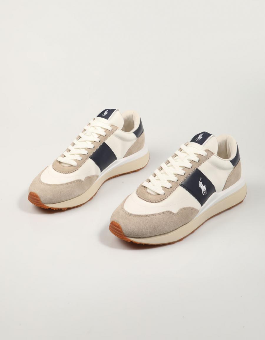 Polen Ralph Lauren Train 89 sapatos em branco