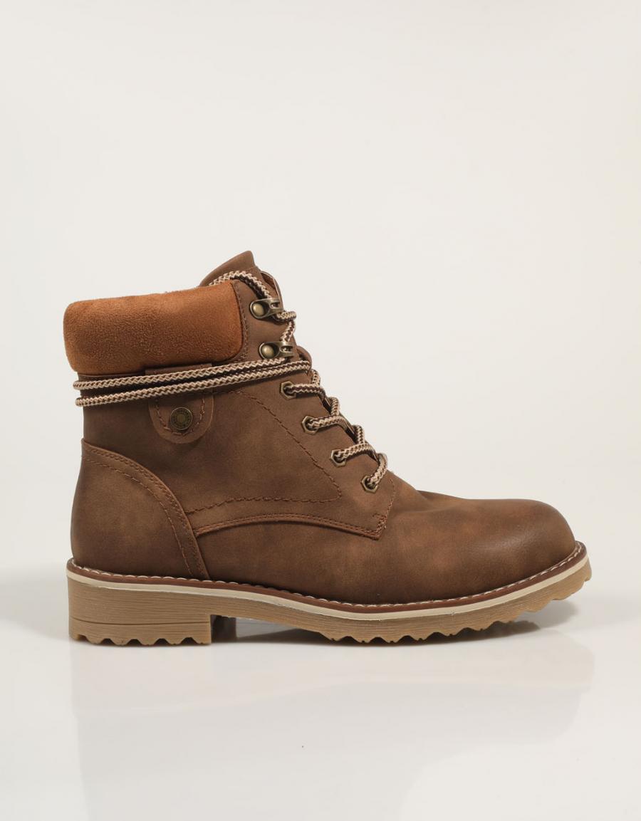 Atualizar 172109 botas de tornozelo na cor de couro