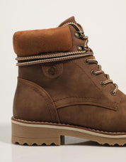 Atualizar 172109 botas de tornozelo na cor de couro