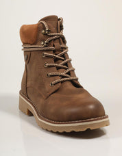 Atualizar 172109 botas de tornozelo na cor de couro