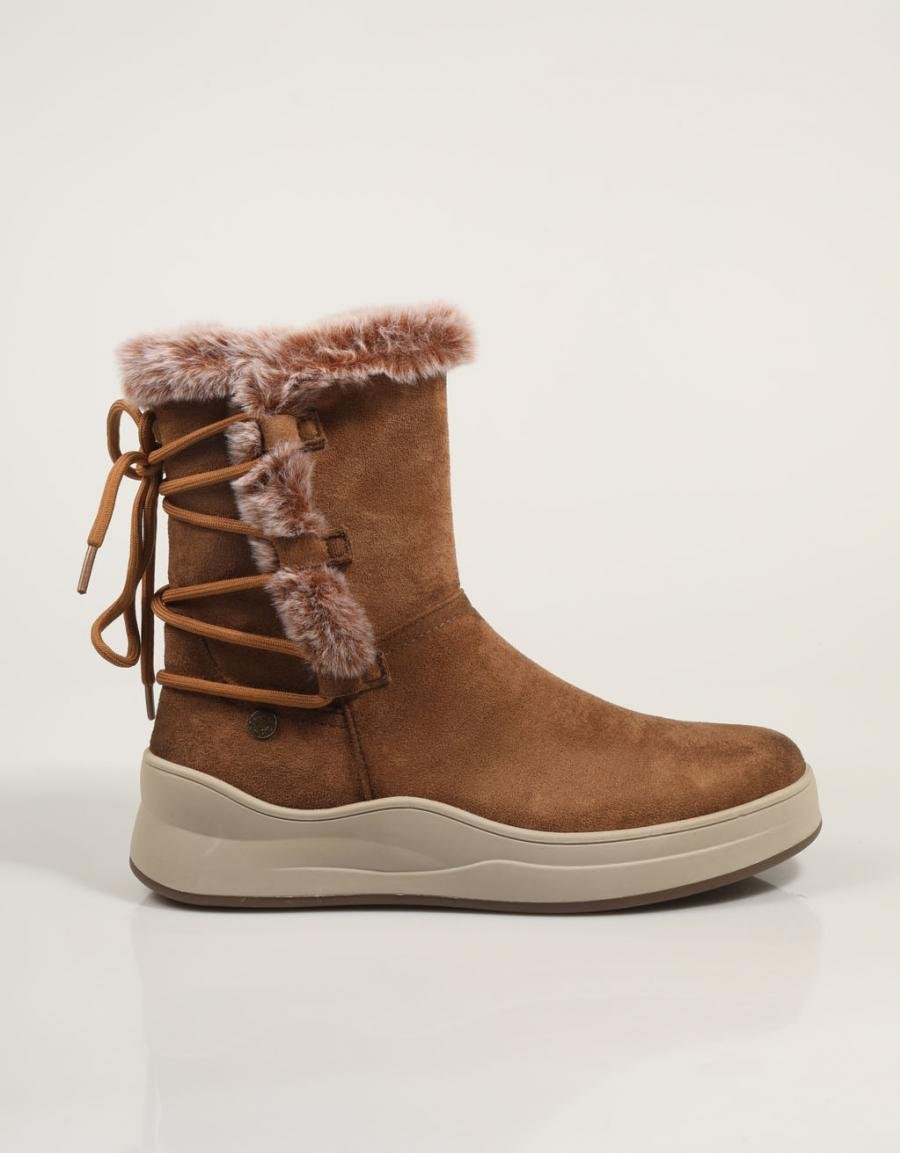 Atualizar 172117 botas de tornozelo na cor de couro