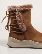 Atualizar 172117 botas de tornozelo na cor de couro