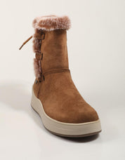 Atualizar 172117 botas de tornozelo na cor de couro