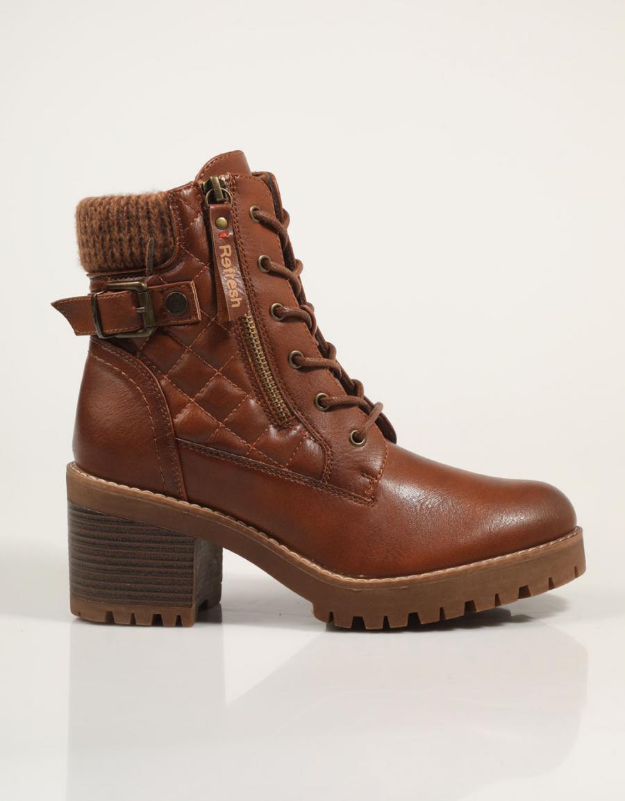Atualizar 172310 botas de tornozelo na cor de couro