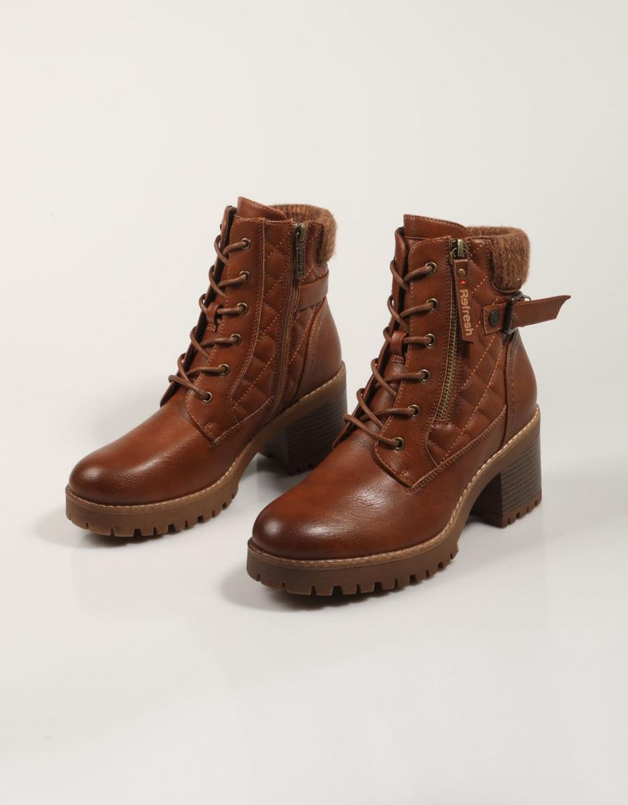 Atualizar 172310 botas de tornozelo na cor de couro