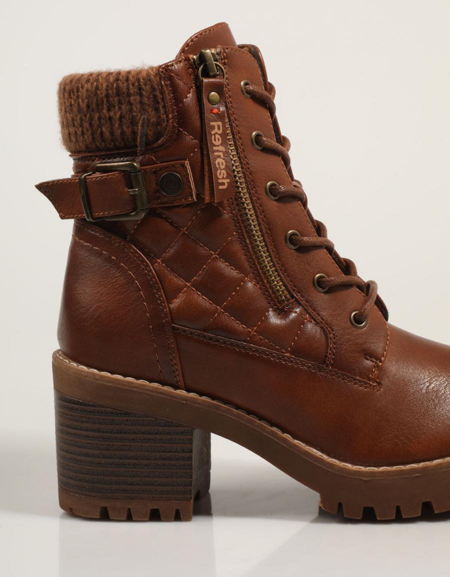 Atualizar 172310 botas de tornozelo na cor de couro