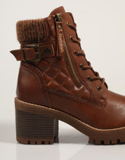 Atualizar 172310 botas de tornozelo na cor de couro