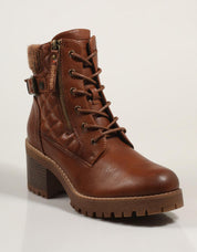 Atualizar 172310 botas de tornozelo na cor de couro
