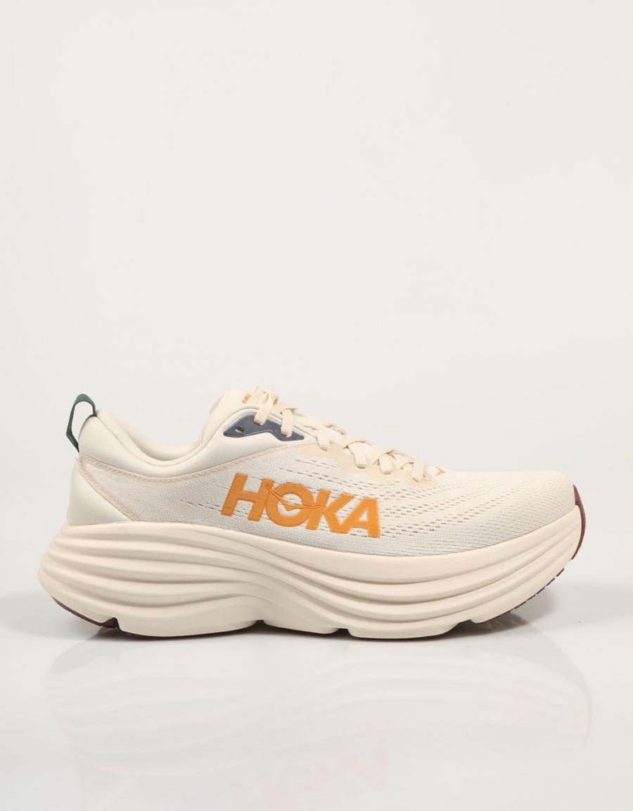 ZAPATILLAS HOKA BONDI8 en color Beige