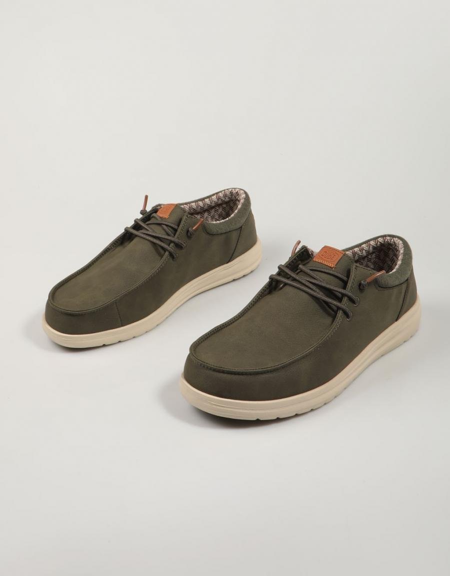 Sport Dude Paul Classic Schuhe in Kaki Farbe