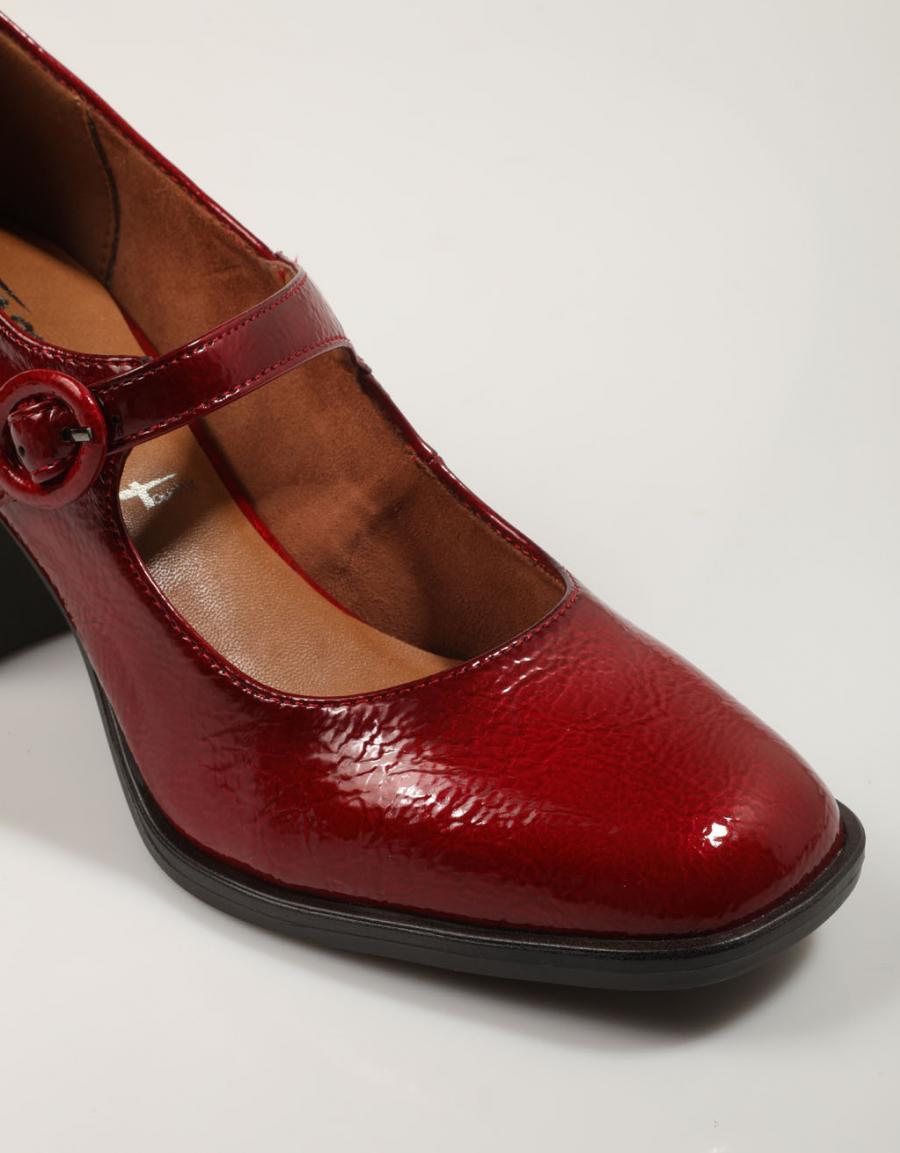 ZAPATOS VESTIR TAMARIS 1-24440-41 en color Burdeos