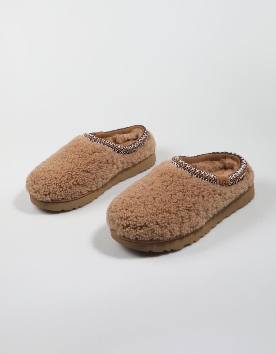 ZUECOS UGG TASMAN MAXI CURLY en color Cuero