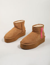 Farben von Kalifornien Ywpla 10 Knöchelstiefel in Beige