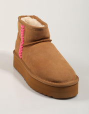 Farben von Kalifornien Ywpla 10 Knöchelstiefel in Beige