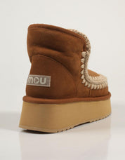 Mou Mou Esskimo Platform 681000A Ankle Boots in Leather Color