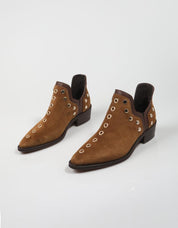 Alpe 2551 11 botas de tornozelo na cor de couro