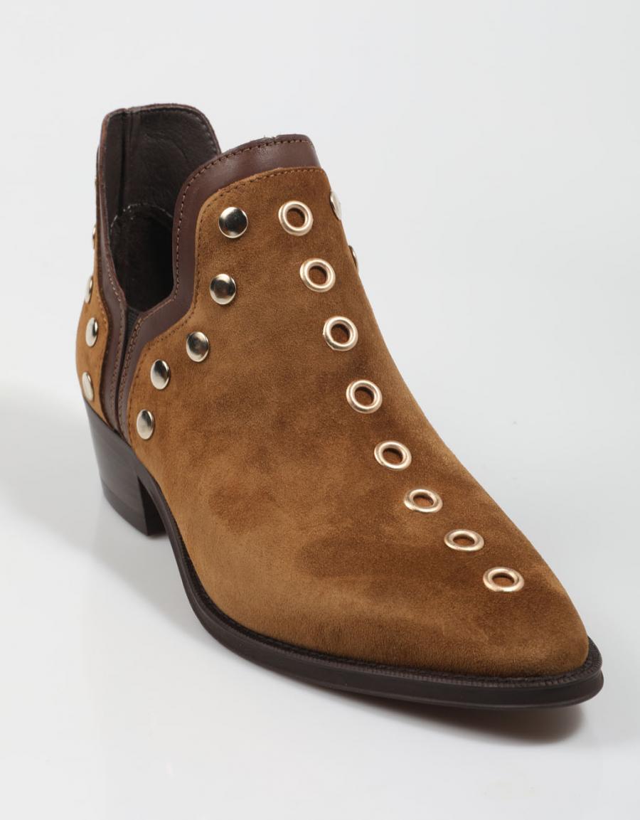 Alpe 2551 11 botas de tornozelo na cor de couro