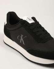 Zapatillas Calvin Klein Runner Lace Up Low Mg Mix en Color Negro