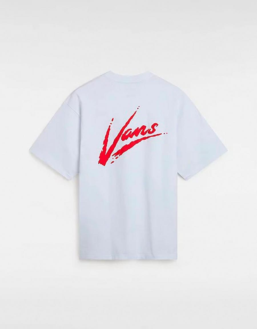 T -shirt VANS escova o script solto ss em branco