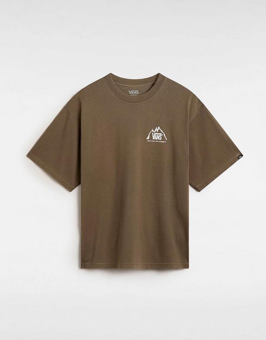 T -shirt VANS mte crestline ss tee em cor kaki