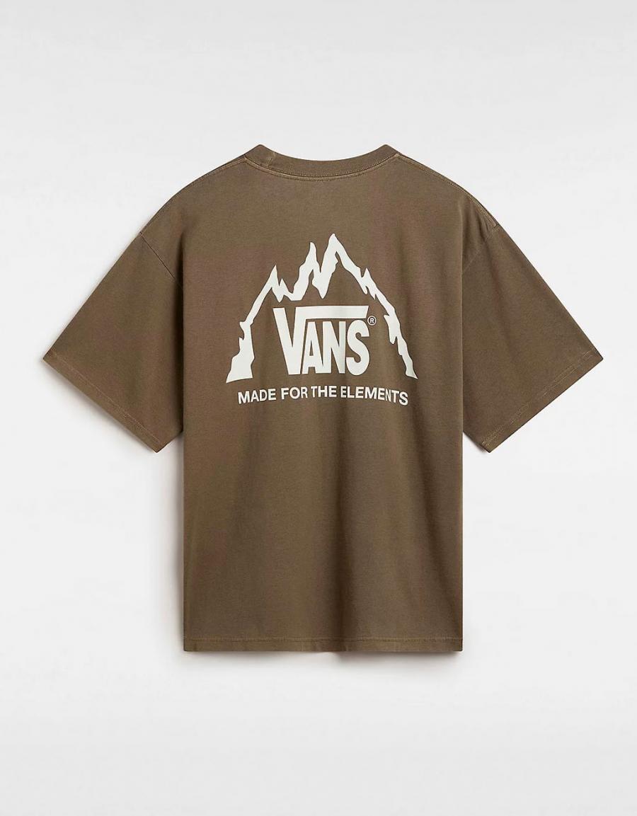 T -shirt VANS mte crestline ss tee em cor kaki