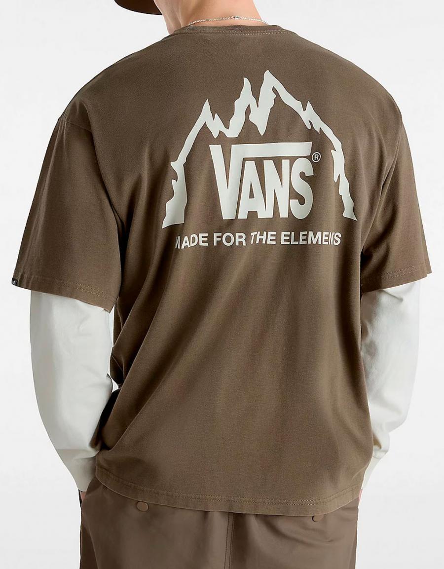 T -shirt VANS mte crestline ss tee em cor kaki