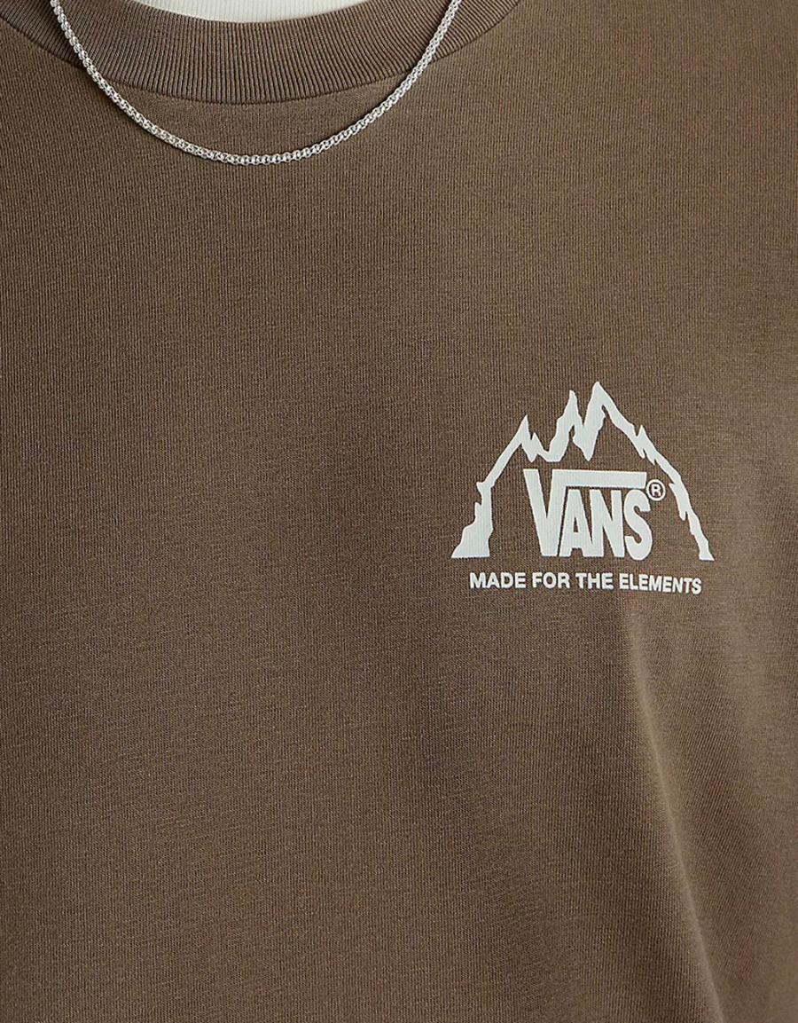 T -shirt VANS mte crestline ss tee em cor kaki