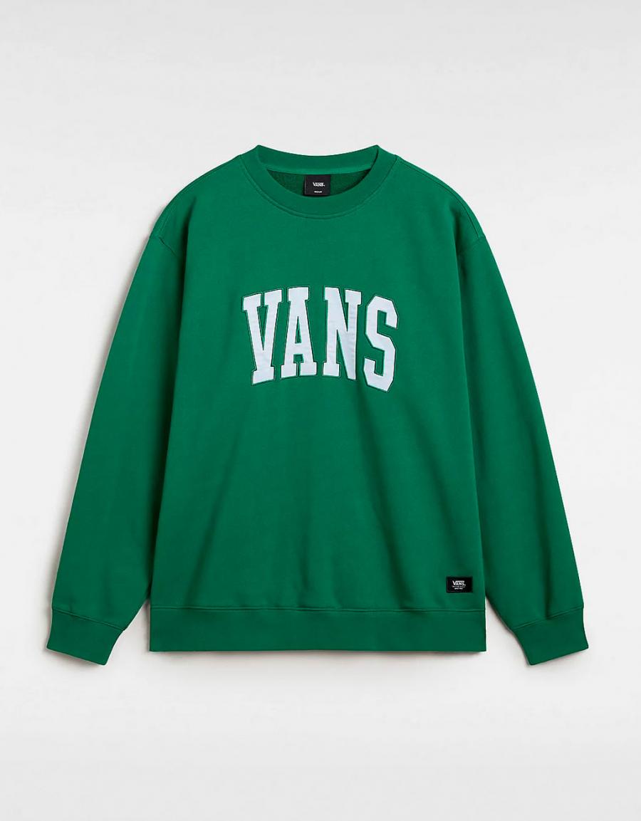 Sweatshirt VANS Original Standards Varsity Loose in Green Color