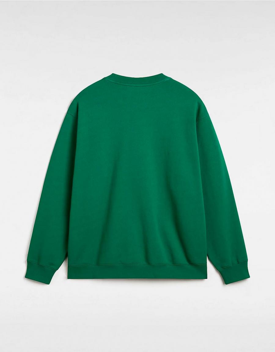 Sweatshirt VANS Original Standards Varsity Loose in Green Color