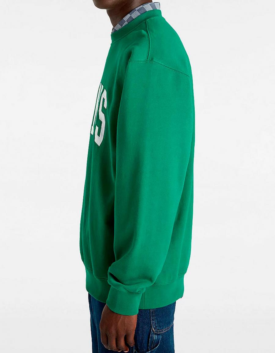 Sweatshirt VANS Original Standards Varsity Loose in Green Color