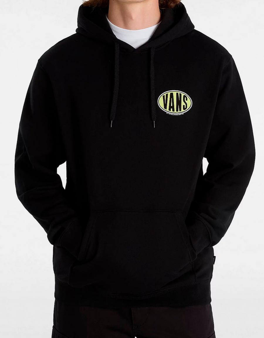 Sweatshirt VANS spray on loos po in black