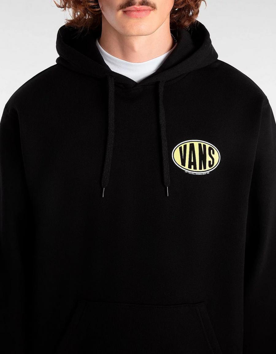 Sweatshirt VANS spray on loos po in black