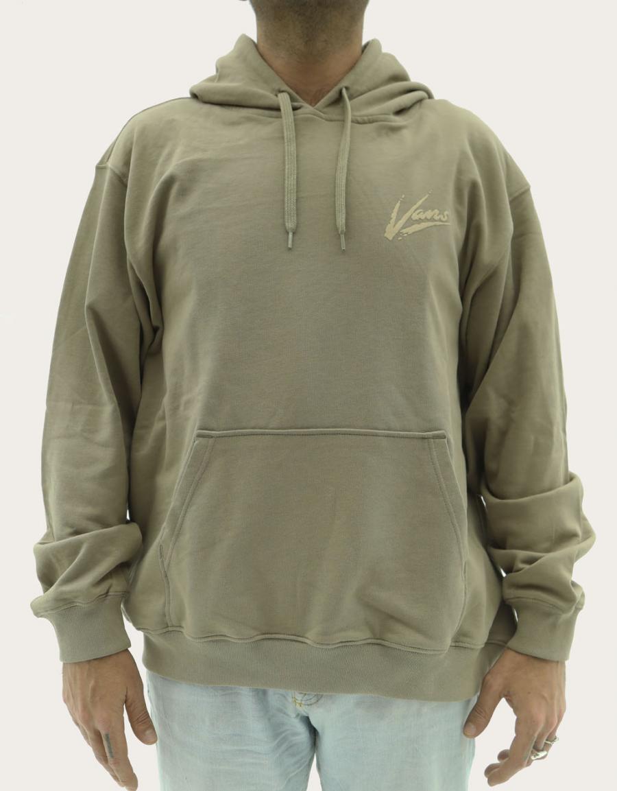 SUDADERA VANS BRUSH SCRIPT LOOSE FT PO en color Taupe