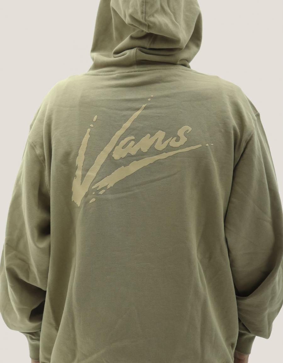 SUDADERA VANS BRUSH SCRIPT LOOSE FT PO en color Taupe