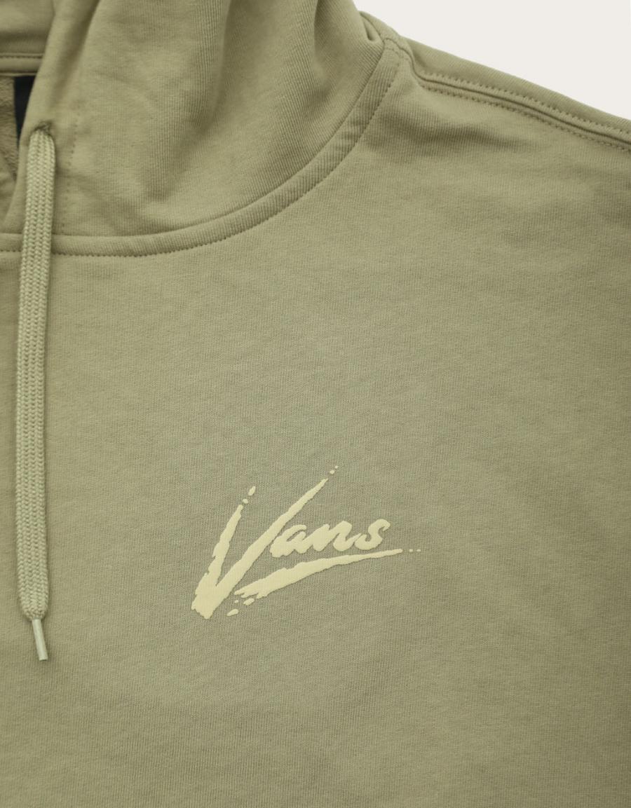 SUDADERA VANS BRUSH SCRIPT LOOSE FT PO en color Taupe