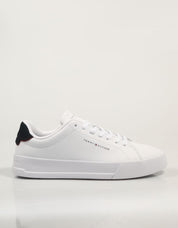 ZAPATILLAS TOMMY HILFIGER TH COURT LTH DETAIL ESS en color Blanco